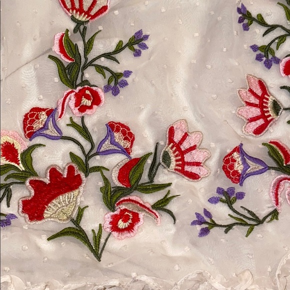 Umgee embroidered floral boho with sheer top - Picture 5 of 5